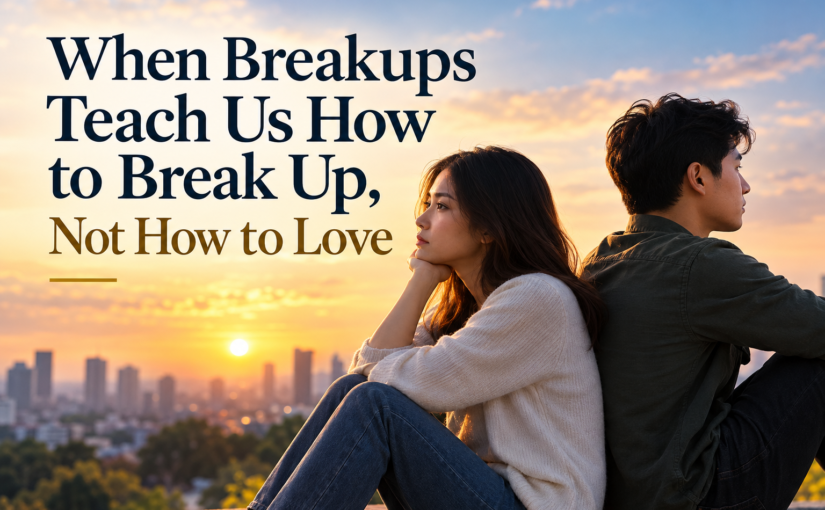 When Breakups Teach Us How to Break Up, Not How to Love